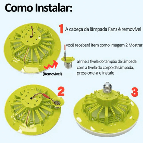 {COMPRE 1 LEVE 2} Luminária LED com Ventilador | FanMaster®
