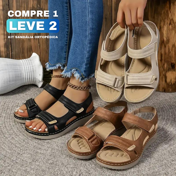 "COMPRE 1 LEVE 2" Sandália Ortopédica Bela - Alivio das Dores nos Pés